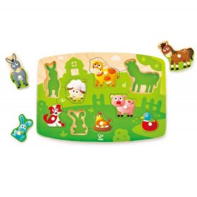 Hape Fogantyús Puzzle - Háziállatok - 24 hó+