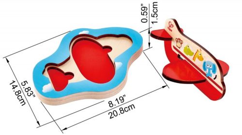 Hape Repülő puzzle 3D - 24 hó+