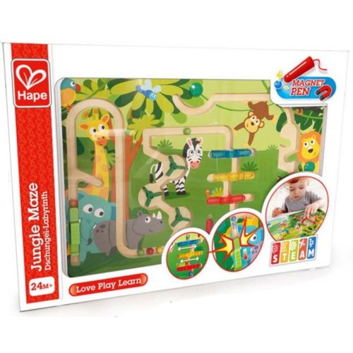 Hape Vezesd a helyére! - Mágneses íráselőkészítő - Dzsungel - 24 hó+