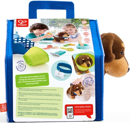 Hape Buksi állatorvosi készlet, kiskutyával