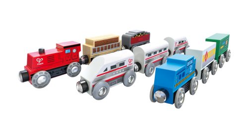 Hape mágneses vonatkészlet - 9 db-os 24 hó+