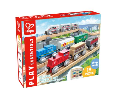 Hape mágneses vonatkészlet - 9 db-os 24 hó+