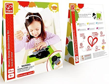 Hape Hímző Készlet - Gyapjas Bárány