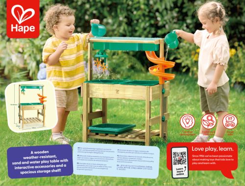 Hape Kültéri homokozó-vizező asztal