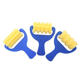 Szivacs mintázó festőhenger, széles II., 3 darabos