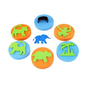 Tenyérnyomda, vadállatok, 6 darabos