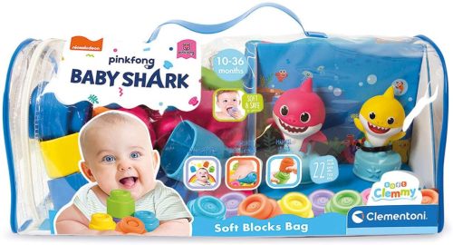Clemmy - Baby Shark játékszett - karakterekkel, táskában - 10 hó+