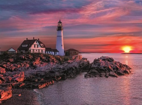500 db-os High Quality Collection puzzle  - Naplemente, Portland
