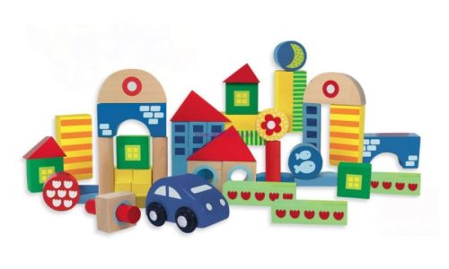 Építőkocka autóval, GOULA 12 hó+