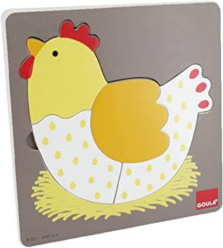 Fejlődés Puzzle - Csibe, GOULA 24 hó+