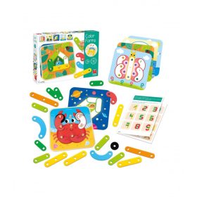   Egészítsd ki a formákkal! Szín-, forma-, méretegyeztető játék feladatkártyákkal, GOULA