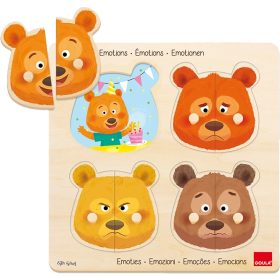 Mit érez Macika? - párosító puzzle, GOULA 24 hó+