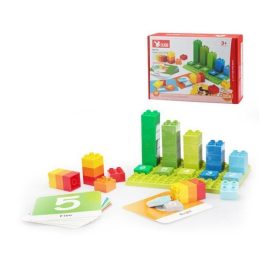 Szórakoztató számolás-építőkockák 56 db-os készlet