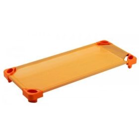 Nagy óvodai fektetőágy, narancs - 144x58x12 cm