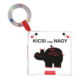 Kontrasztos babakönyv - Kicsi vagy nagy - Textilkönyv