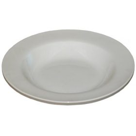 Mélytányér, 23 cm, fehér, porcelán