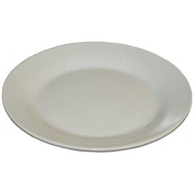 Lapostányér, 24 cm, fehér, porcelán