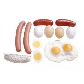 Tojás-virsli játék élelmiszer, 12 db-os készlet