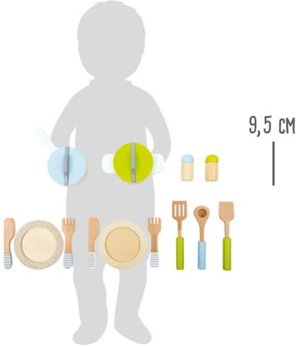 Konyhai eszközkészlet fából 24 hó+