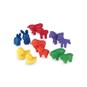 Háziállatok szett, Anya kölykével, 72 db-os készlet