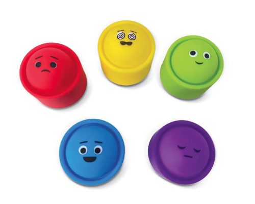 Érzelmeket kifejező, szivárványos Fidget Poppers - 24 darabos készlet