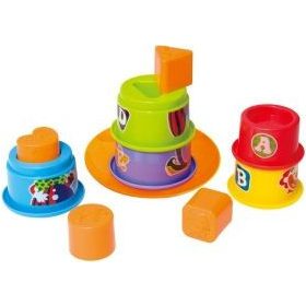 Tanító csészék - Építőjáték 12 hó+