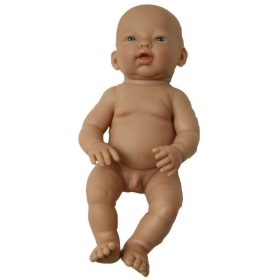 Európai Baba - fiú, kopasz, fürdethető, 24,5 cm 24 hó+