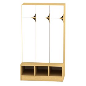   Ajtó - kicsi Komfort gyermeköltözőhöz, 23,9x25,6 cm - íves, fehér