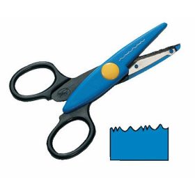 Cikcakk olló - v.kék - szabálytalan hullám