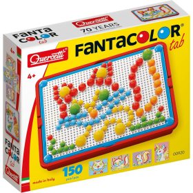 Quercetti: Színes pötyi készlet - cica 150 db-os