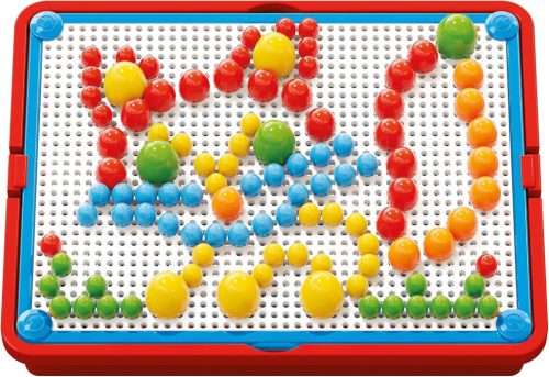 Quercetti: Színes pötyi készlet - cica 150 db-os