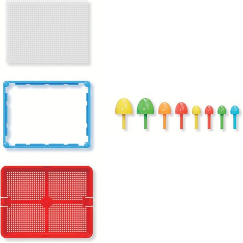 Quercetti: Színes pötyi készlet - cica 150 db-os