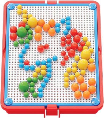 Quercetti: Színes pötyi készlet - cica 150 db-os