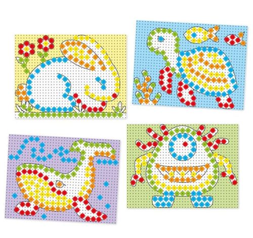 Quercetti: Színes pötyi készlet - 150 db-os