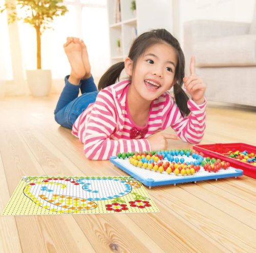 Quercetti: Színes pötyi készlet - 150 db-os