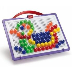 Quercetti: Színes pötyi készlet - kacsa 100 db-os