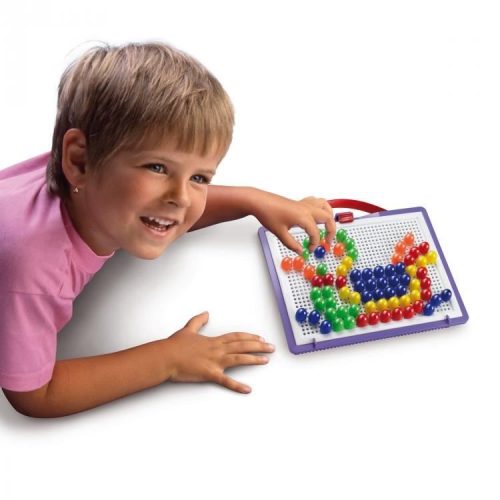 Quercetti: Színes pötyi készlet - kacsa 100 db-os