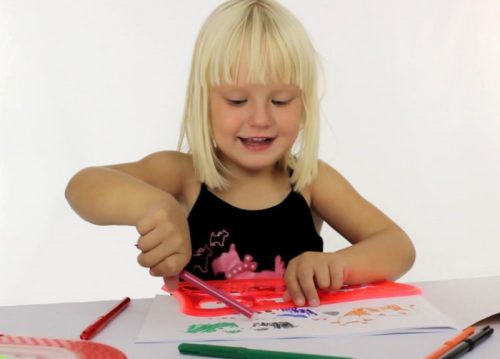 Quercetti: Rajzsablon készlet- Élet a farmon