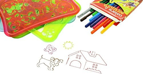 Quercetti: Rajzsablon készlet- Élet a farmon