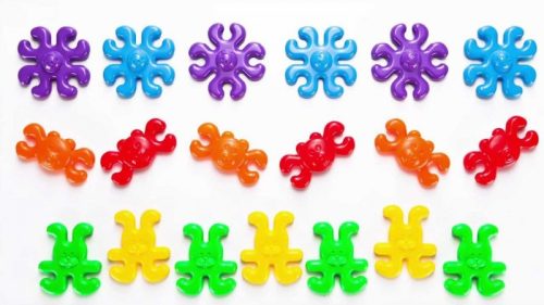 Quercetti: Bébi pattintós játék - állatok 12 hó+