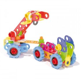   Quercetti - Techno Jumbo építőszett 90 db-os tárolódobozzal