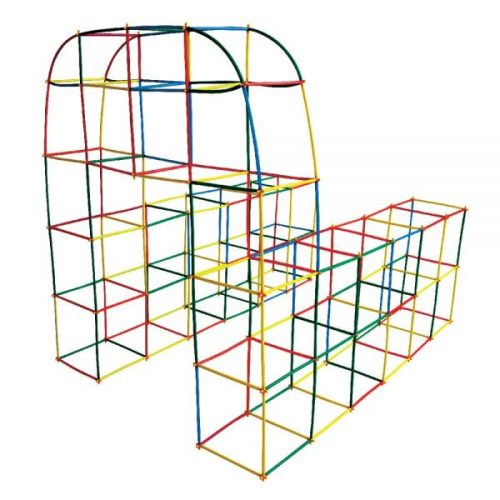 3D Konstrukciós Pálcika Építő - 400 db-os készlet