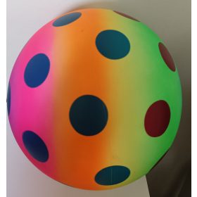 Pöttyös szivárvány labda 22 cm-es