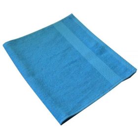 Törölköző, pamut, 70x140 cm, világoskék