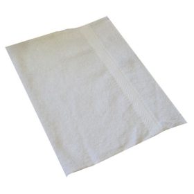 Törölköző, pamut, 70x140 cm, fehér