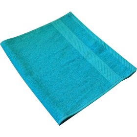 Törölköző, pamut, 50x100 cm, középkék