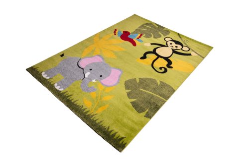 Szőnyeg dzsungel állatai Zöld 160x230 cm