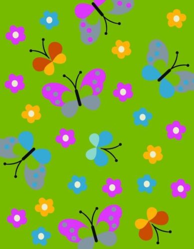 Szőnyeg pillangós Zöld 200x280 cm