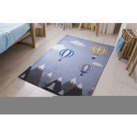 Sziluett szőnyeg Hőlégballonos Pasztellkék 200x280 cm