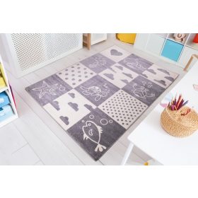   Sziluett szőnyeg Vízimozaik Fehér-világosszürke 200x280 cm